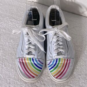Vans Flour Shop Old Skool Rainbow Pride Low Top Sneakers 9.5